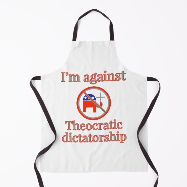 Item preview, I’m against theocratic dictatorship designed and sold by Rachel the Artist .