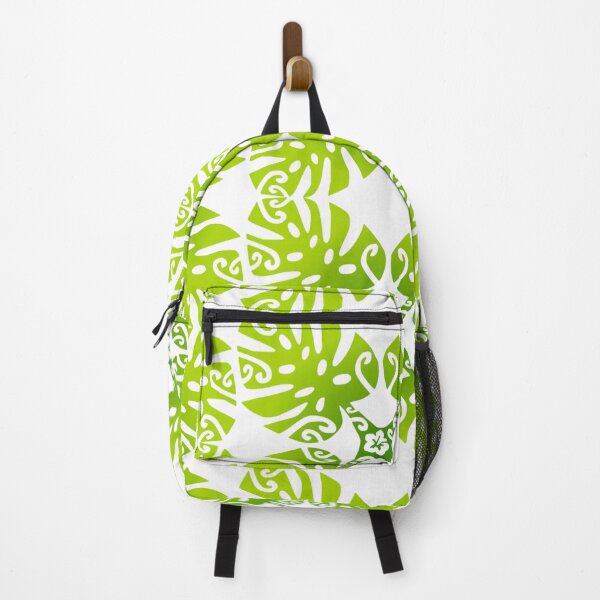Item preview, MARAMA - green (Polynesian plant pattern) designed and sold by Nesian-Tahiti.