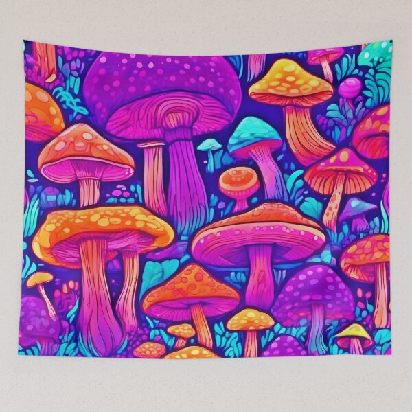 Item preview, Colorful Mushroom Pattern designed and sold by Health And Fitness Posts e-Store.