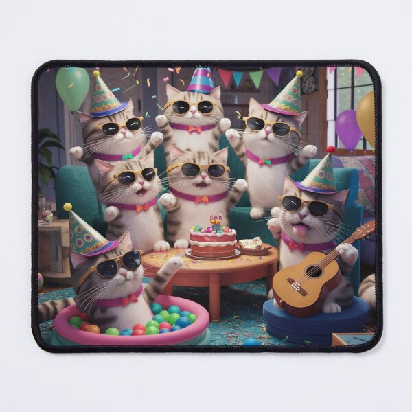 Item preview, Kitty Party: The Mischievous Kitten Bash designed and sold by Hansterhs.
