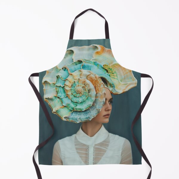 Item preview, "Woman in Shell Headpiece" designed and sold by MacroArtHub.