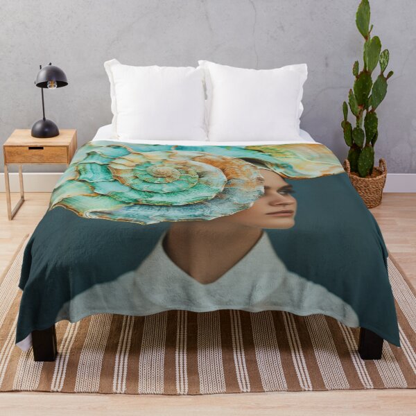 Item preview, "Woman in Shell Headpiece" designed and sold by MacroArtHub.