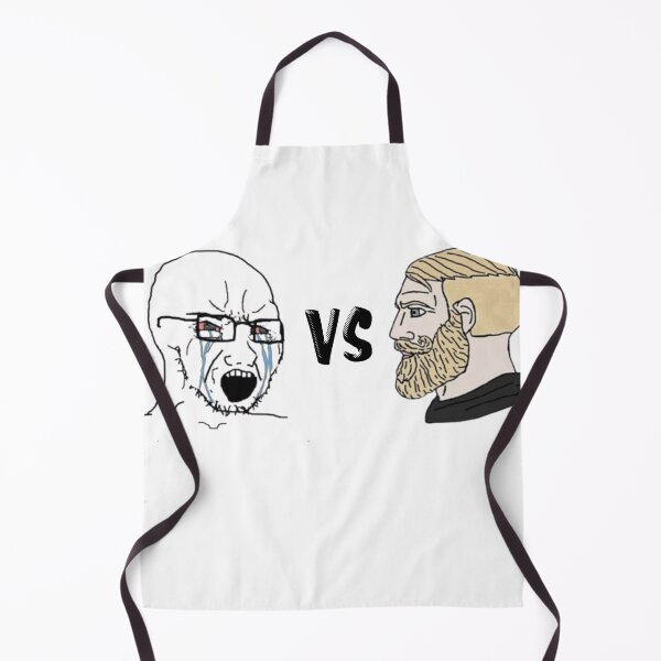 Item preview, crying wojak chad Soyboy Vs Yes Chad designed and sold by Maystro-design.