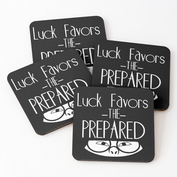 Item preview, Luck Favors the Prepared- Edna Mode Quote  designed and sold by Hair-brained  Haberdasher.