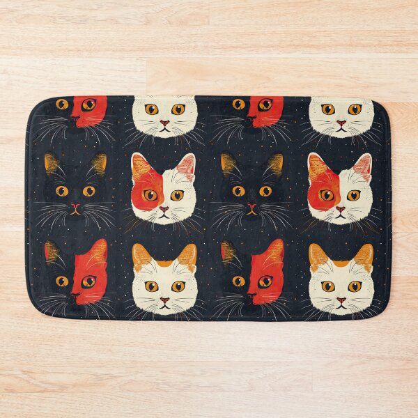 Item preview, Colorful Cat Faces designed and sold by Liededrom..