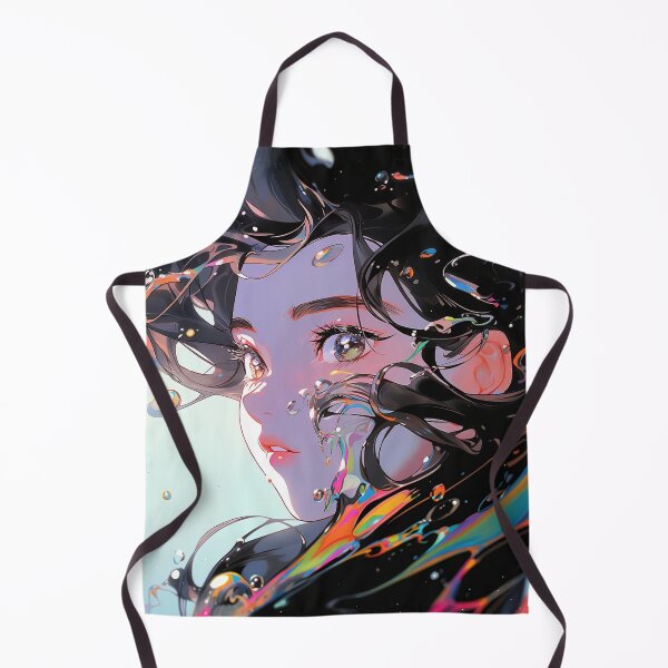 Item preview, Vibrant Surreal Liquid Fantasy Anime Girl designed and sold by bubblegoth.