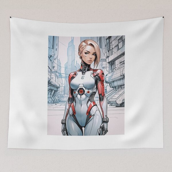 Item preview, Cyborg Girl designed and sold by ArtCraftLab.