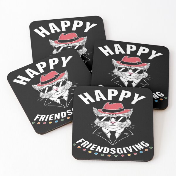 Item preview, Happy Friends Giving Funny Cat With Red Hat designed and sold by Caticats.