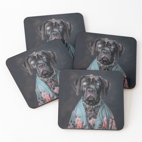 Item preview,  Jewelled Great Dane Portrait  designed and sold by Nocturne  Paws.