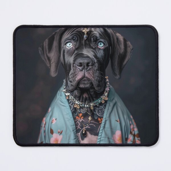 Item preview, Jewelled Great Dane Portrait designed and sold by Nocturne Paws.