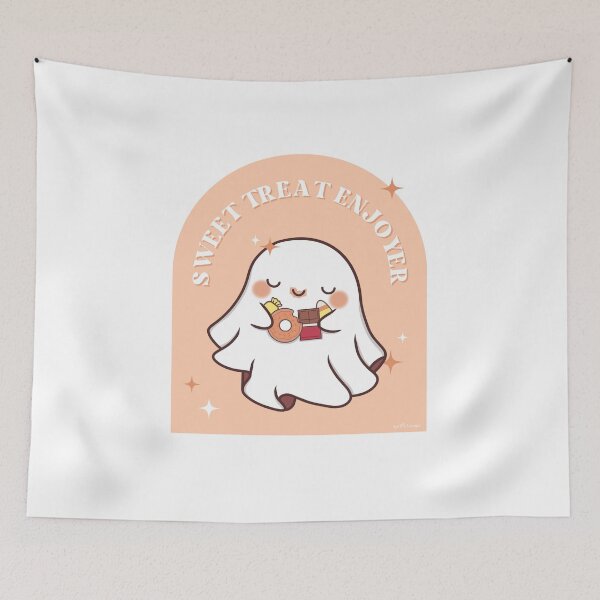 Item preview, Sweet Treat Enjoyer, Cute Kawaii Ghost designed and sold by April's Escape.