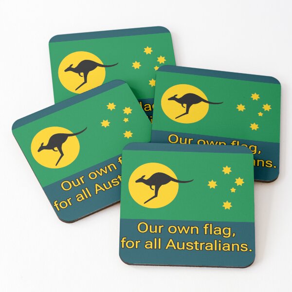 Item preview, Kangaroo Sun. Australian Flag. slogan edition 2024   designed and sold by Kangaroo Sun.