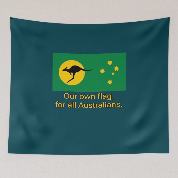 Item preview, Kangaroo Sun. Australian Flag. slogan edition 2024   designed and sold by Kangaroo Sun.
