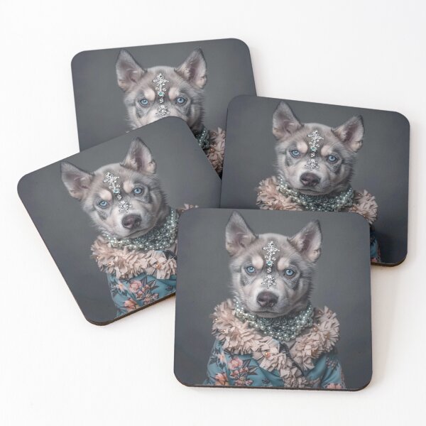Item preview, Jewelled Wolfdog Portrait  designed and sold by Nocturne  Paws.