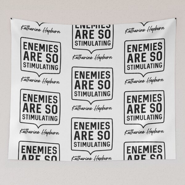 Item preview, Cita de Katharine Hepburn: los enemigos son tan estimulantes designed and sold by Arkadina.