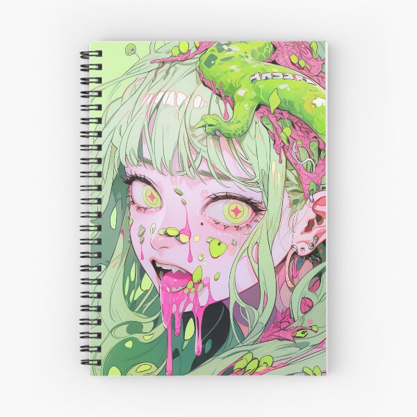 Item preview, Vibrant Green Lizard Anime Girl designed and sold by bubblegoth.
