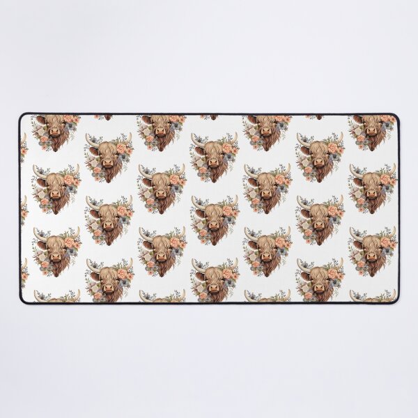 Item preview, Highland Cow with Floral designed and sold by ArtFromBeyond.