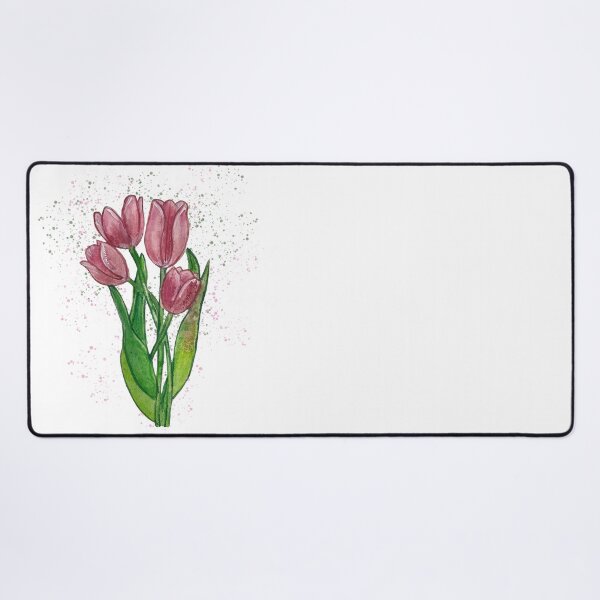 Item preview, Watercolor pink tulips designed and sold by altairaleon.