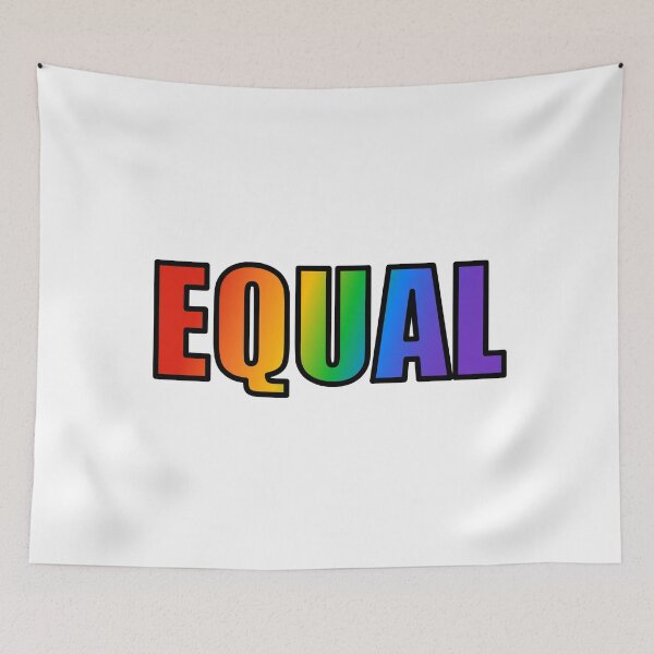 Item preview, Equal LGBTQ Rainbow designed and sold by Inspirationmotivation.