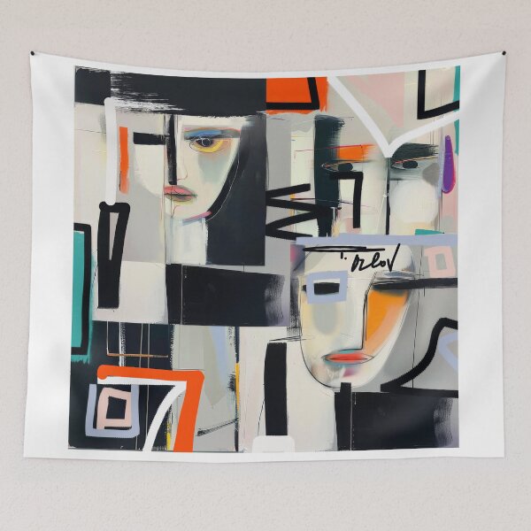 Item preview, Abstract Faces 6 designed and sold by Irena Orlov.