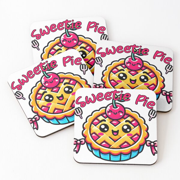 Item preview, Adorable Sweetie Pie Illustration – Cute Dessert Design Funny designed and sold by KawaiiCherryPie.