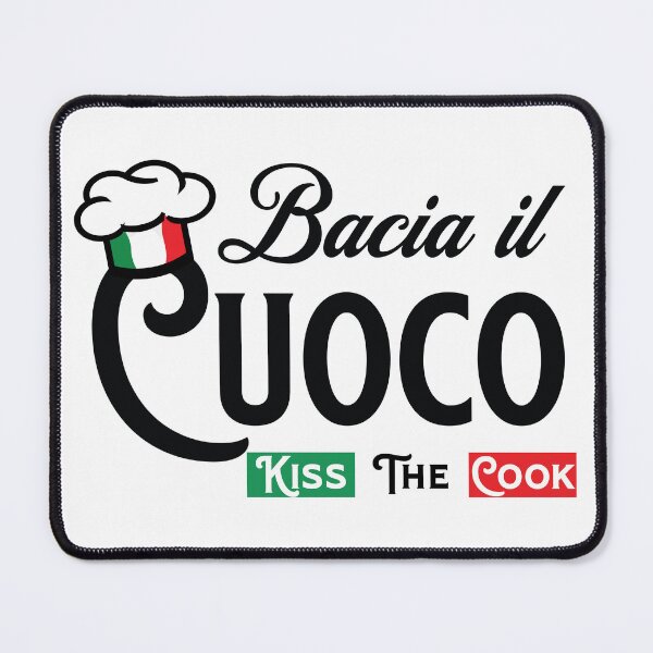 Item preview, ITALIAN KISS THE COOK designed and sold by Freshinkshop.