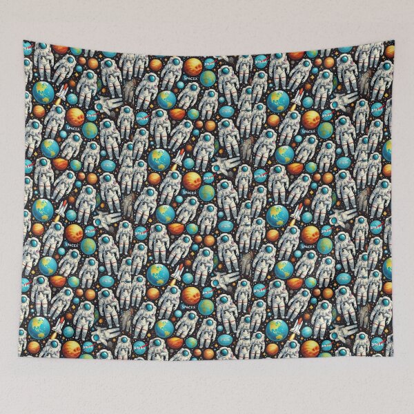 Item preview, space pattern designed and sold by TEEJAMBOREE.