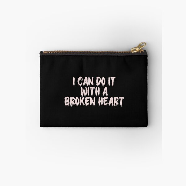 Item preview, PINK ON BLACK I CAN DO IT WITH A BROKEN HEART BLOOD DRIP designed and sold by RomeArtCo.