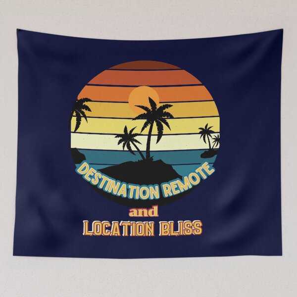 Item preview, Destination Remote and Location Bliss (Vintage) designed and sold by Tripp Art Studio.