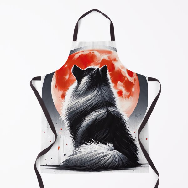 Item preview, Lunar Contemplation - Keeshond's Moonlit Reverie designed and sold by Woof-n-Wear.