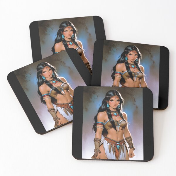 Item preview, Native American Indian Woman designed and sold by ArtCraftLab.