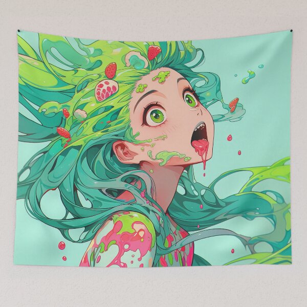 Item preview, Slimy Fantasy Liquid Anime Girl designed and sold by bubblegoth.