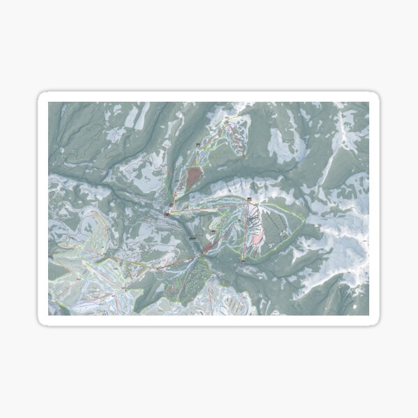 Yellowstone Club Resort Trail Map Sticker For Sale By Mapsynergy Redbubble 5618