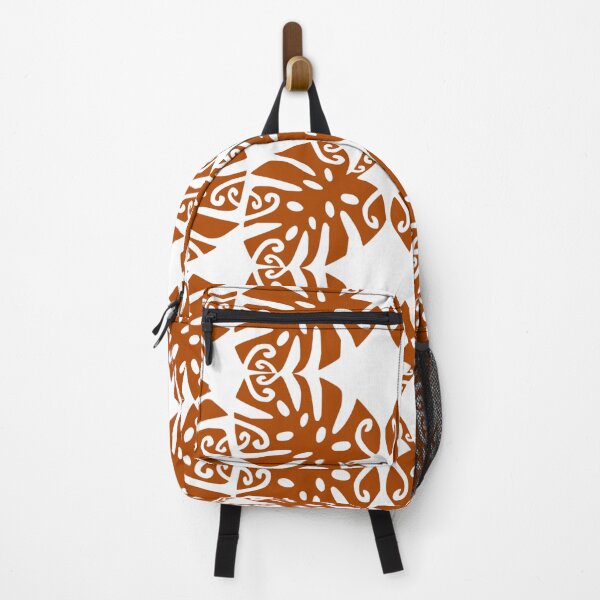 Item preview, MARAMA - brown (Polynesian plant pattern) designed and sold by Nesian-Tahiti.