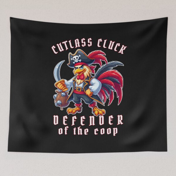 Item preview, Talk like a pirate - Cutlass Cluck: Defender of the Coop, Pirate Rooster  designed and sold by Oz64.