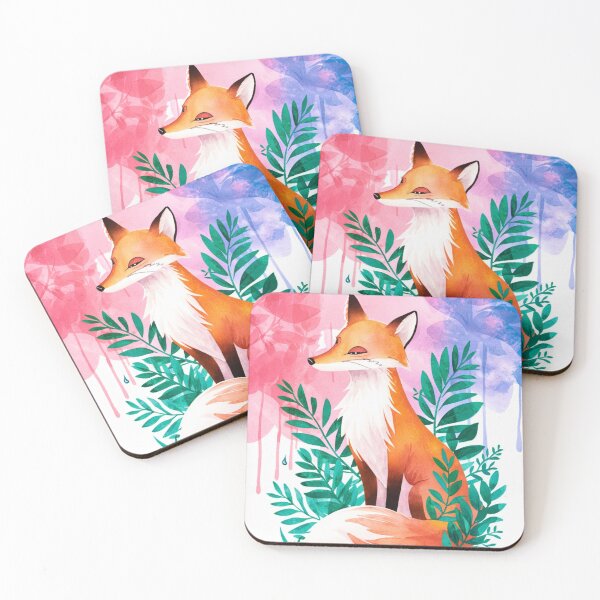 Item preview, Cute Fox. Adorable fox, watercolor fox, fox drawing, floral fox, fox image designed and sold by FoxVibes.