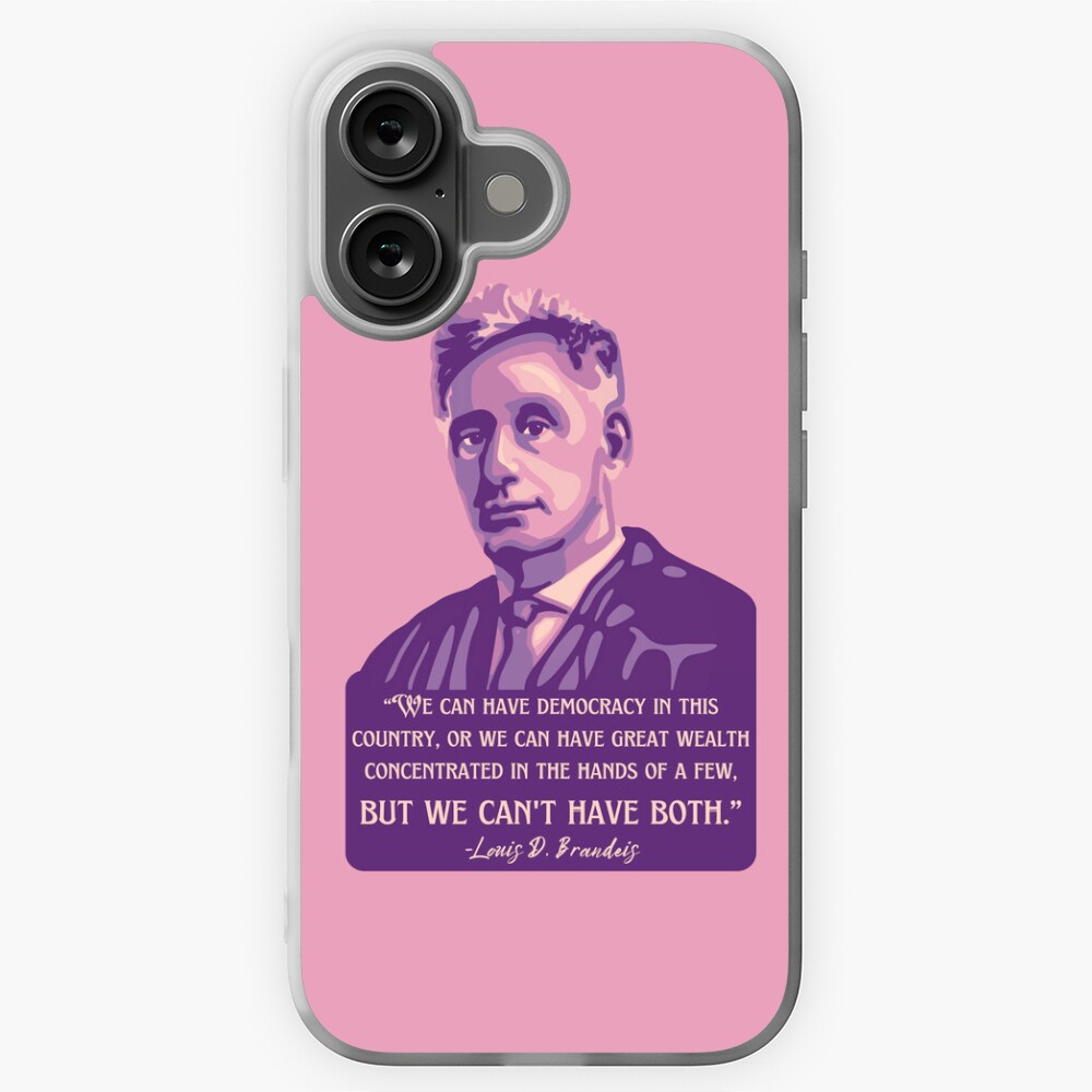 Louis D. Brandeis Portrait and Quote Sticker