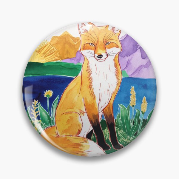 Item preview, Cute Fox. Adorable fox, watercolor fox, fox drawing, floral fox, fox image designed and sold by FoxVibes.
