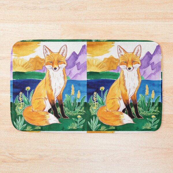 Artikelvorschau, Süßer Fuchs. Entzückender Fuchs, Aquarellfuchs, Fuchszeichnung, Blumenfuchs, Fuchsbild entworfen und verkauft von FoxVibes.