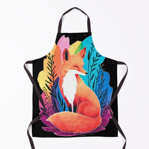 Item preview, Cute Fox. Adorable fox, watercolor fox, fox drawing, floral fox, fox image designed and sold by FoxVibes.