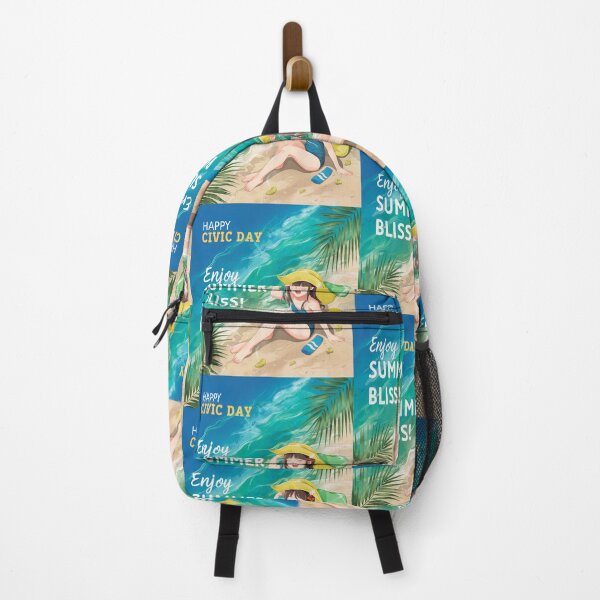 Item preview, Happy Civic Day - Enjoy Summer Bliss - Anime Girl designed and sold by InspiredCreatives.