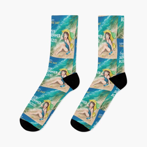 Item preview, Happy Civic Day - Enjoy Summer Bliss - Anime Girl  designed and sold by InspiredCreatives.