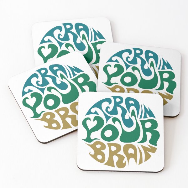Item preview, TRAIN YOUR BRAIN brain training psychedelic mind sixties science designed and sold by Luzi Illustrella.