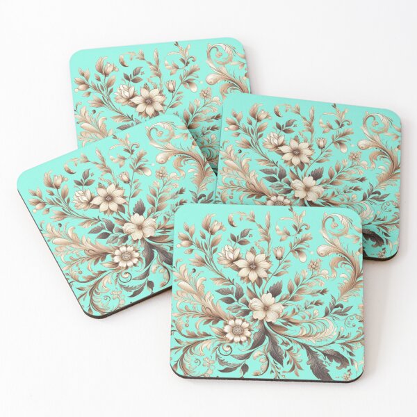 Item preview, Elegant Baroque Floral Pattern designed and sold by Karina Creative Studio.