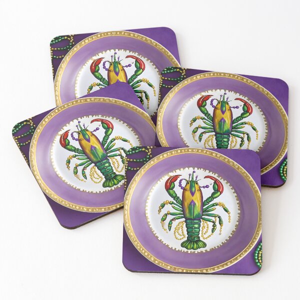 Item preview, Little Mardi Gras Crawdaddy Plate designed and sold by BougieSouthern.