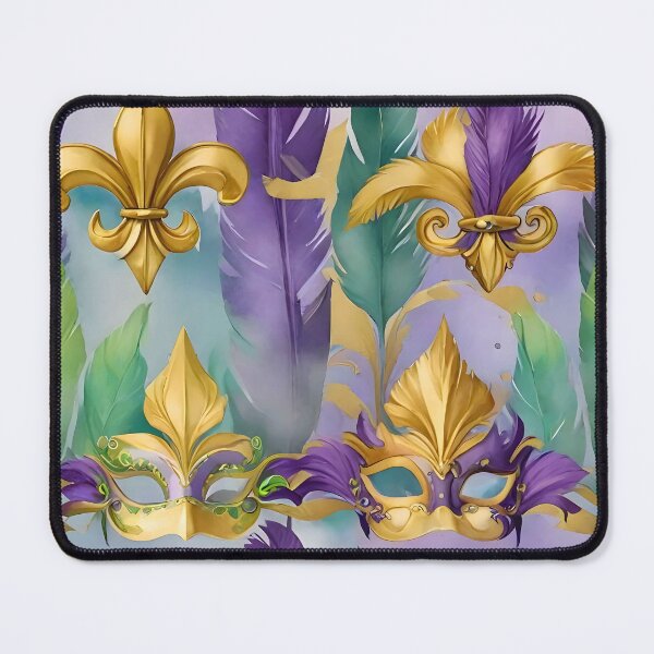 Item preview, Mardi Gras Masks with Purple, Gold, Green with Feathers designed and sold by BougieSouthern.