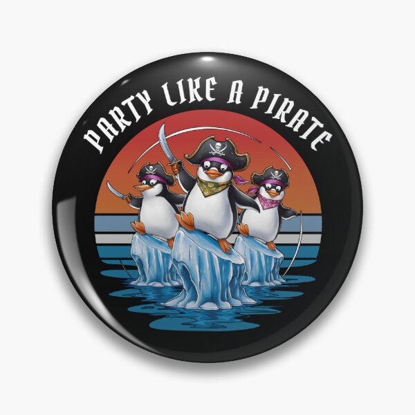 Item preview, Talk like a pirate - Arrrctic Adventures Iceberg navigation Penguins designed and sold by Oz64.