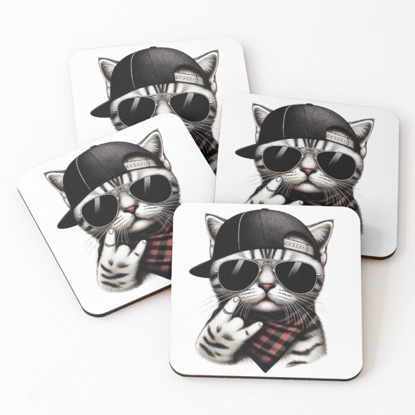Item preview, Cat Kitten Yo Yo Honey Singh Gesture sketch art Hip hopper style designed and sold by ZulryLifestyles.