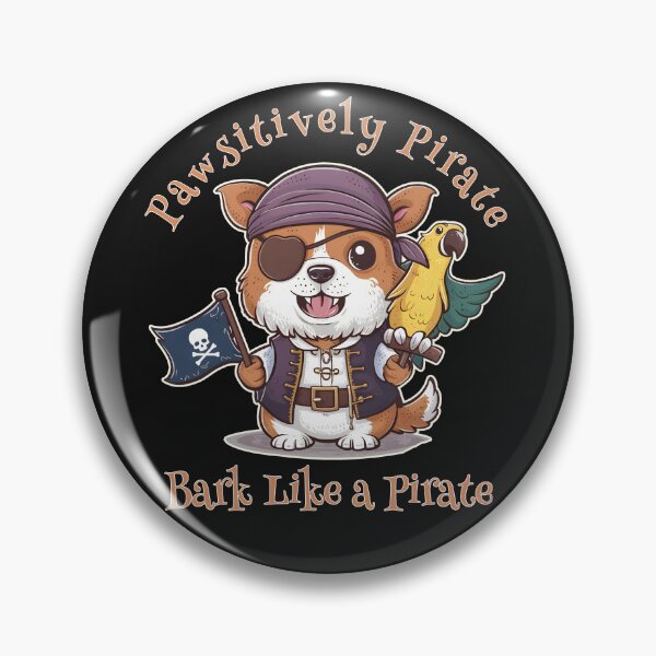 Item preview, Talk like a pirate Arrgh - Dog Pirate with Parrot Bark like a pirate designed and sold by Oz64.