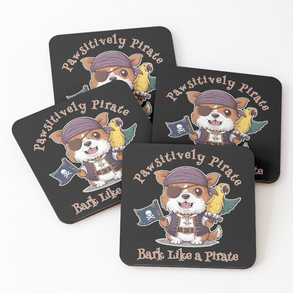 Item preview, Talk like a pirate Arrgh - Dog Pirate with Parrot Bark like a pirate designed and sold by Oz64.